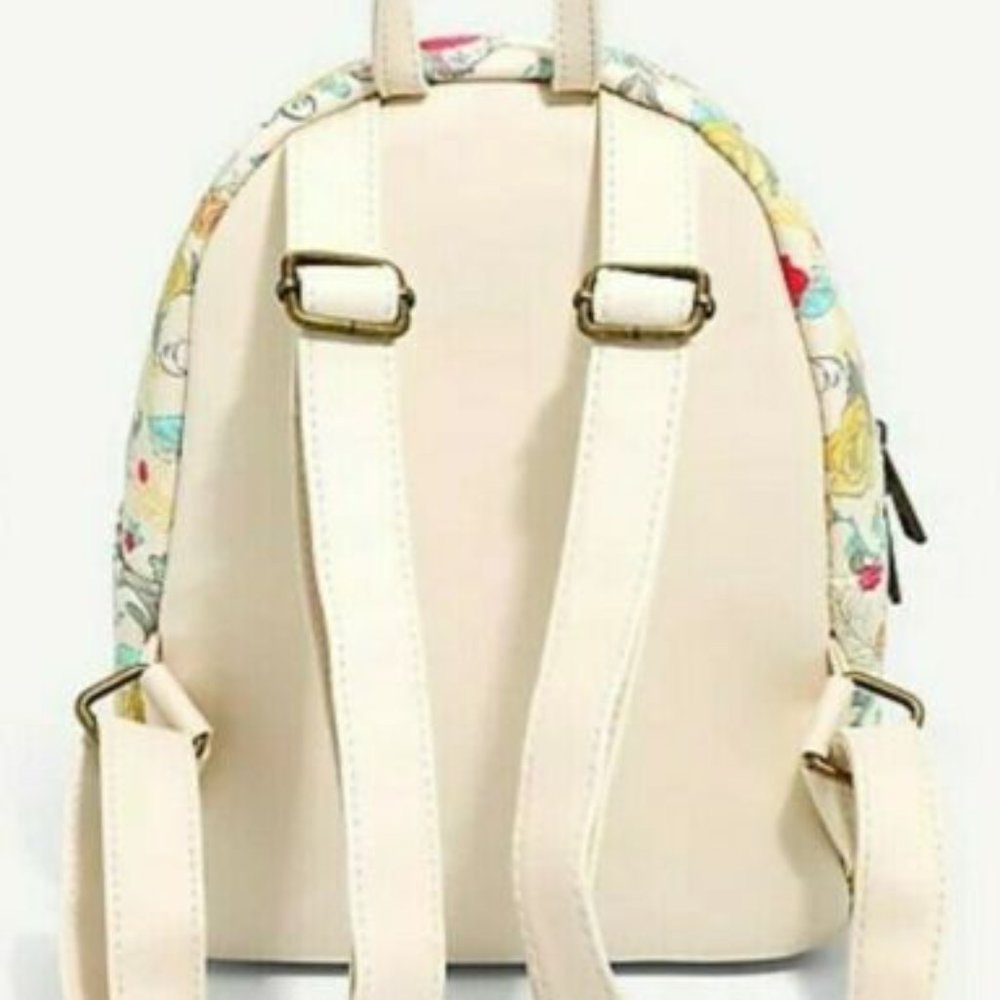 Disney Beauty And The Beast Mini Backpack Rose Bag - Picture 4 of 8